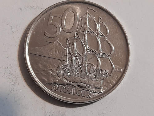Moneda New Zelanda 50 Pence 2006 Endevour(x560