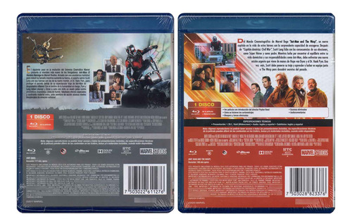 Ant Man 1 Y Ant Man And The Wasp 2 Paul Rudd Película Bluray