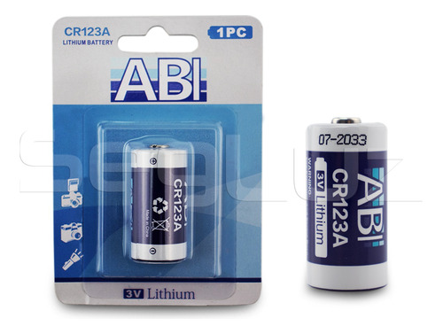 Bateria Pilha Alkalina Cr 123a 3v Lithium P/ Sensor Alarme