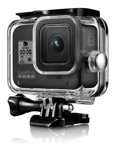 Case Sumergible Waterproof Gopro Hero 8 + Base + Tornillo