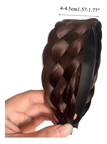 (bk), Diadema Invisible Y Esponjosa, Para Pelo, Trenza