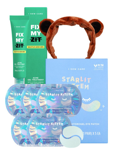 Set De Cuidado De La Piel I Dew Care Starlit Kitten Fix My Z