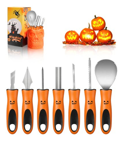 Kit De Talla De Calabaza Henscoqi 7 Packs Juego De 6ckjx