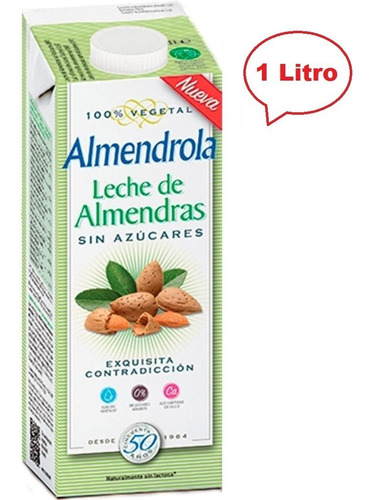 Leche De Almendras Sin Azucar 1 Litro
