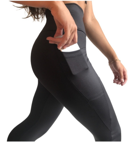 Calça Legging Plus Size Fitness Super Power E Bolso G1 A G6