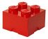 Caja De Almacenamiento Lego Roja Brick 4, Brillante, Tamaño