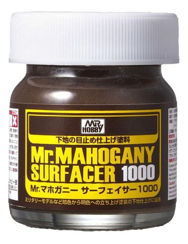 Mr Hobby Mr. Mahogany Surfacer 1000 Sf-290 40m Rdelhobby Mza