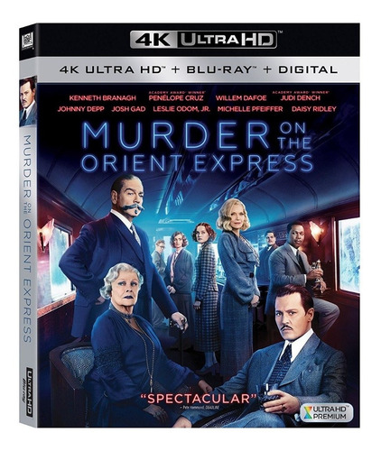 Imagen 1 de 2 de 4k Ultra Hd + Blu-ray Asesinato En El Expreso De Oriente