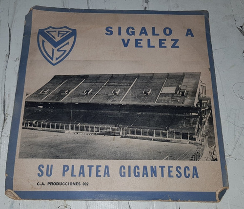 Velez Sarfield La V Azulada Vinilo Simple Original