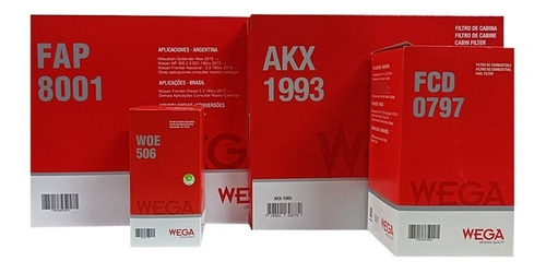 Imagen 3 de 10 de Kit Filtros Nissan Frontier 2.3 Np 300 Wega
