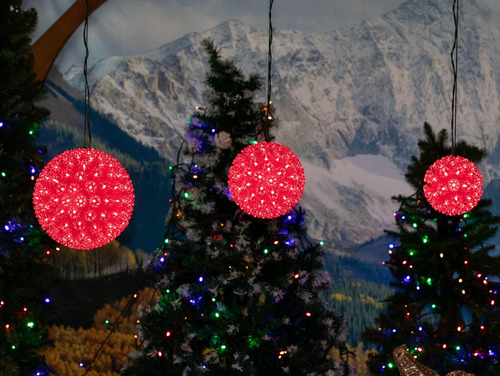 Luces Novedosas Al Aire Libre 100 Led Light Sphere, Hanging