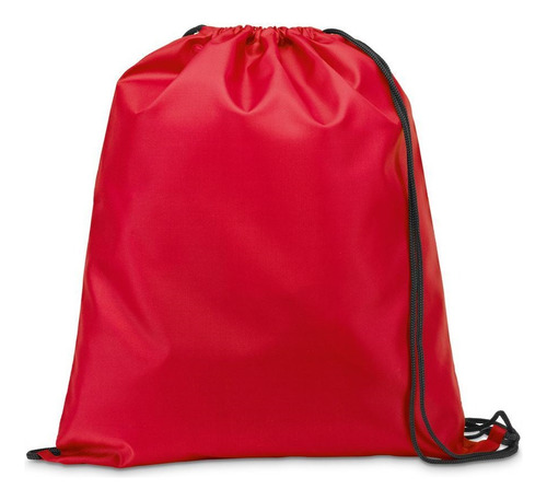 Bolsa Mochila String Bag Lisa Sublimable Pack X 10 Disershop Color Rojo