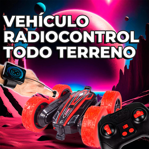Carro Juguete Control Remoto De Acrobacias 360° Y Doble Lado Color Rojo Ele-Gate
