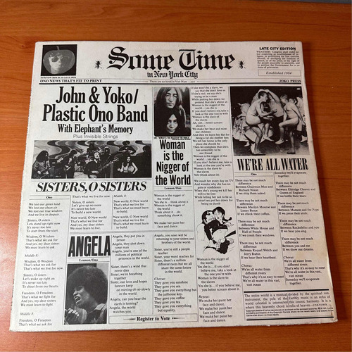 Disco Lp John & Yoko / Plastic Ono Band Sometime In New York