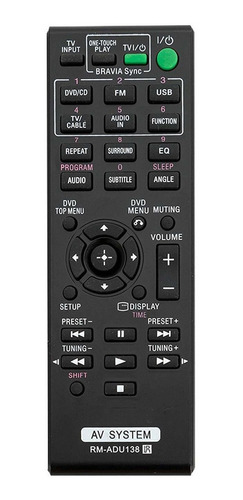 Control Remoto Rm-adu138 Para Sony Dav-tz140 Hbd-tz140...