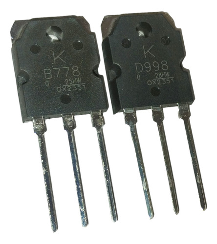 B778 D998 Transistor Pnp Y Npn (2 Unidades)