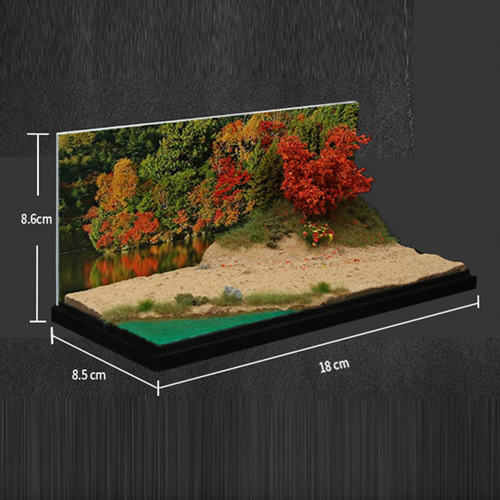 Cenário De Fundo De Riverside Lakeside Em Escala 1:64 Com