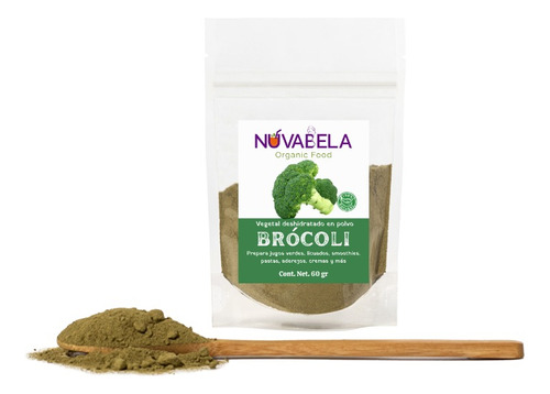 Brócoli Deshidratado En Polvo 60 Gramos 100% Natural