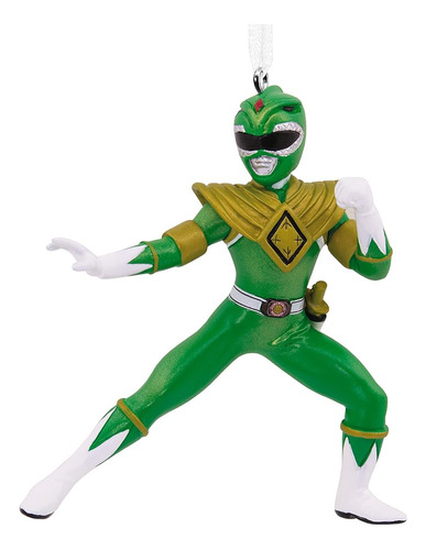 ~? Hallmark Hasbro Power Rangers Green Ranger Adorno De Navi