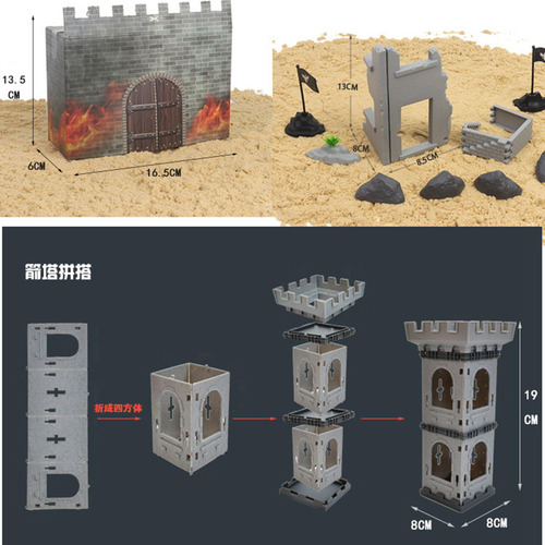 Juego De Juguetes Diy Juguetes Desarrollo Castillo Plástico