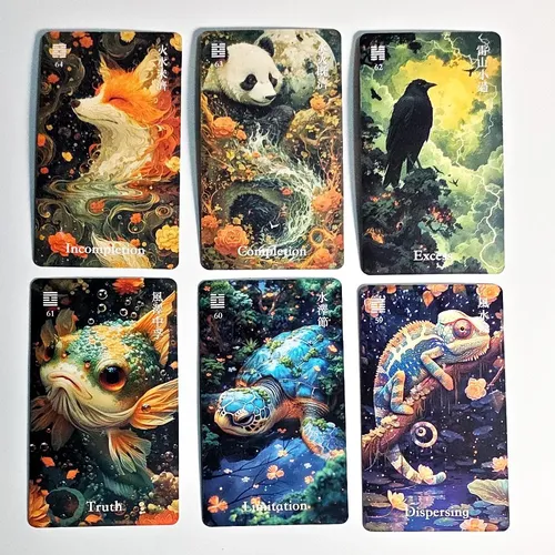 Baraja I-ching Oracle Dragon: 64 Cartas De Adivinación Con