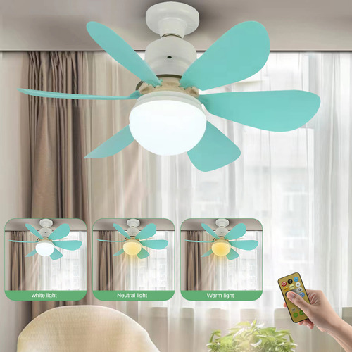 Ventilador De Techo Con Luz Integrada Estructura De