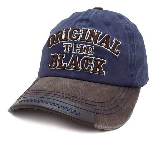 Gorra Vintage 100% Algodon Jean Unisex Visera Original Black