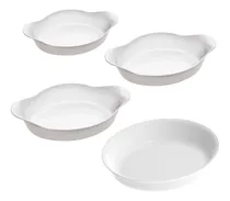 Comprar Set X 4 Marinex Asadera Redonda Asaderas Oval Vidrio Templad