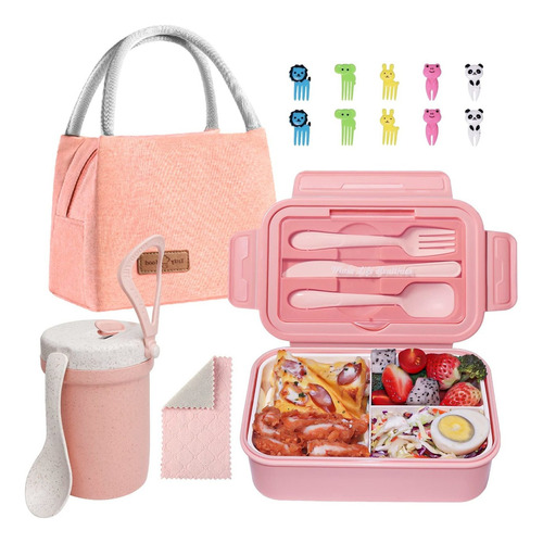 Zmygolon Lonchera Bento Para Niños, Lonchera Bento A Prueb.