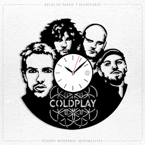 Coldplay Reloj De Pared Y De Escritorio Rock Pop