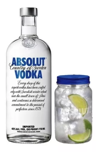 Vodka Absolut blue 750 cc