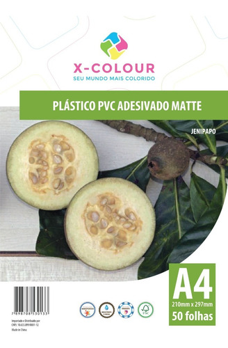 Vinil Jato De Tinta Semi Transparente A4 50 Folhas X-colour