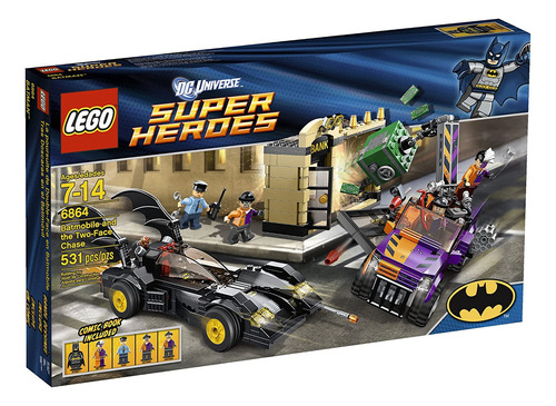 Lego Super Heroes Batmobile Y The Two-face Chase 6864 (desco