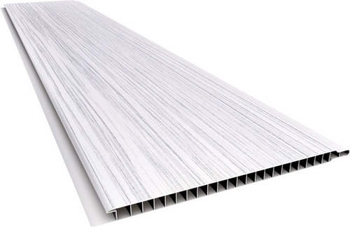 Cielorraso De Pvc Blanco Veteado 10mm Tabla 3 Metros