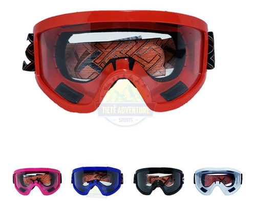 Óculos Cross Mattos Racing Mx Motocross Enduro Trilha Cores Cor da armação Vermelho Cor da lente Transparente