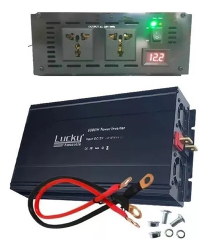 Inversor Energia 6000w 12v Para Ac 220v Conversor Modificado