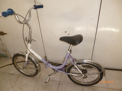 Bicicleta Plegable Rodado 16 Para Niños Andando