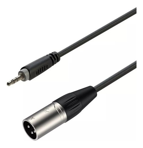 Cable Roxtone Xlr Macho A Plug 3,5 Stereo 1,5mts Racc425l15