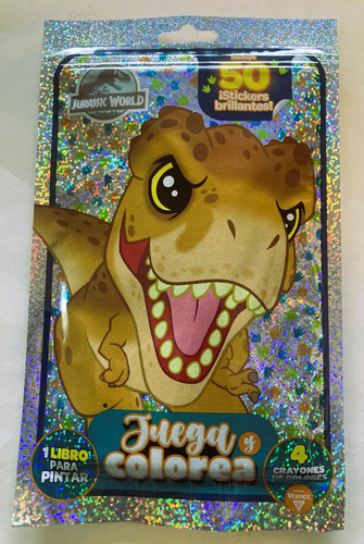 Libro Jurassic World: Para Pintar, Crayones Y Stickers.