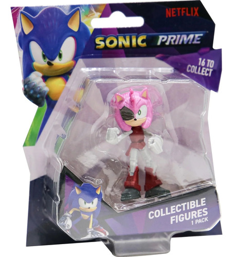 Figura Coleccionable Amy Rose De 7 Cm Sonic Prime Sega