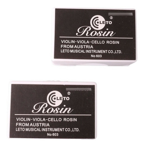 Imagen 5 de 8 de Perrubia Rosin De Violin Viola Y Cello Marca Leto Modelo 603