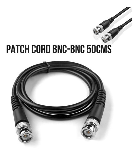 Patch Cord Bnc De 50ctms Cable Coaxial Camaras Dvrs Balun 