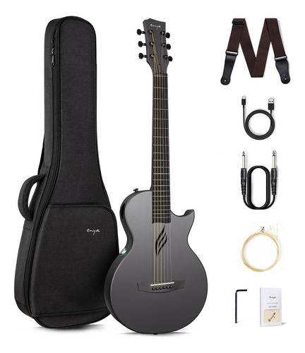 Guitarra Eléctrica Acústica Enya Nova Go Sp1 Fibra De Carbo