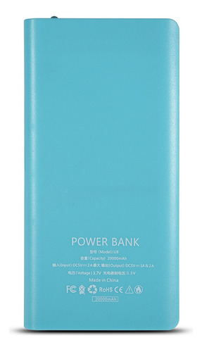 Kit De Baterías Power Bank Shell De 20000 Mah, 8 X 18650, Fu