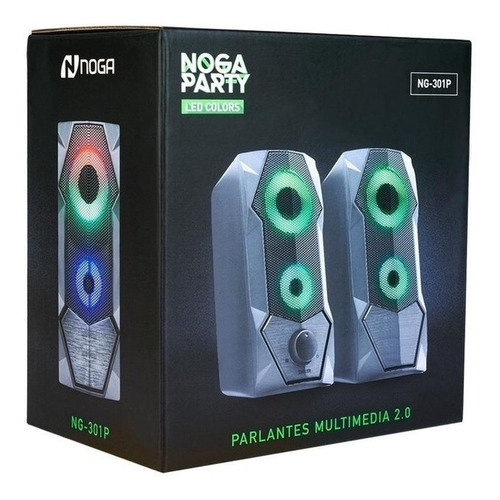 Imagen 2 de 2 de Parlante Pc Gamer Parlantes Para Computadora Tv Led Noga 301