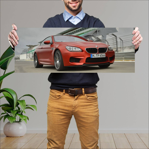 Cuadro 30x80cm Auto 2013 Bmw M6 Coupe Competitio 94