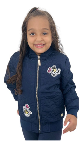 Jaqueta Casaco Blusa Infantil Menina Sem Capuz Premium Olyns