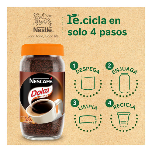 Café Instantáneo Clásico Nescafé Dolca Canela 170 G