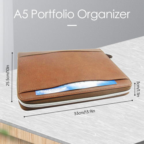Carpeta De Piel Para Hombre De Negocios Folders Padfolio Pu