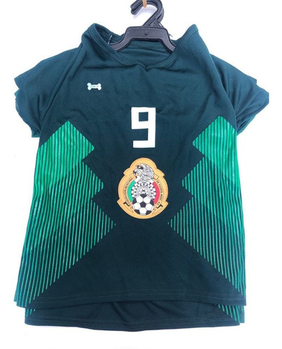 Playera Deportiva Jersey Seleccion Mexicana Perro T8 Verde